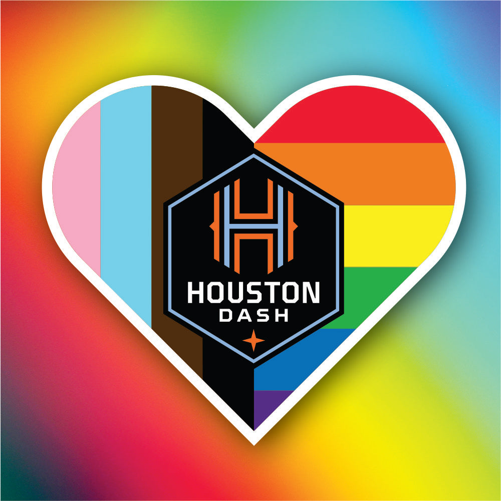 Houston Dash Progress Pride Flag Sticker